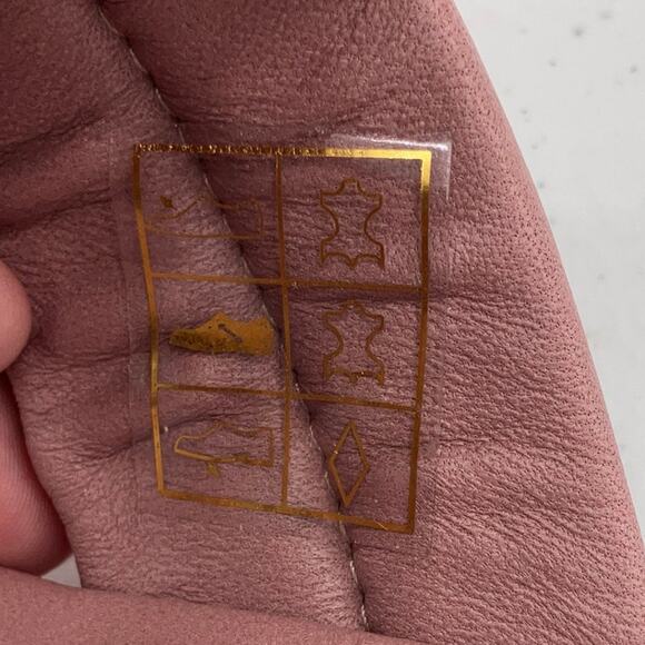 Dolce Vita Rose Pink Leather Slip On Slide Made In Italy Adore Shoes Sandals - Picture 9 of 12